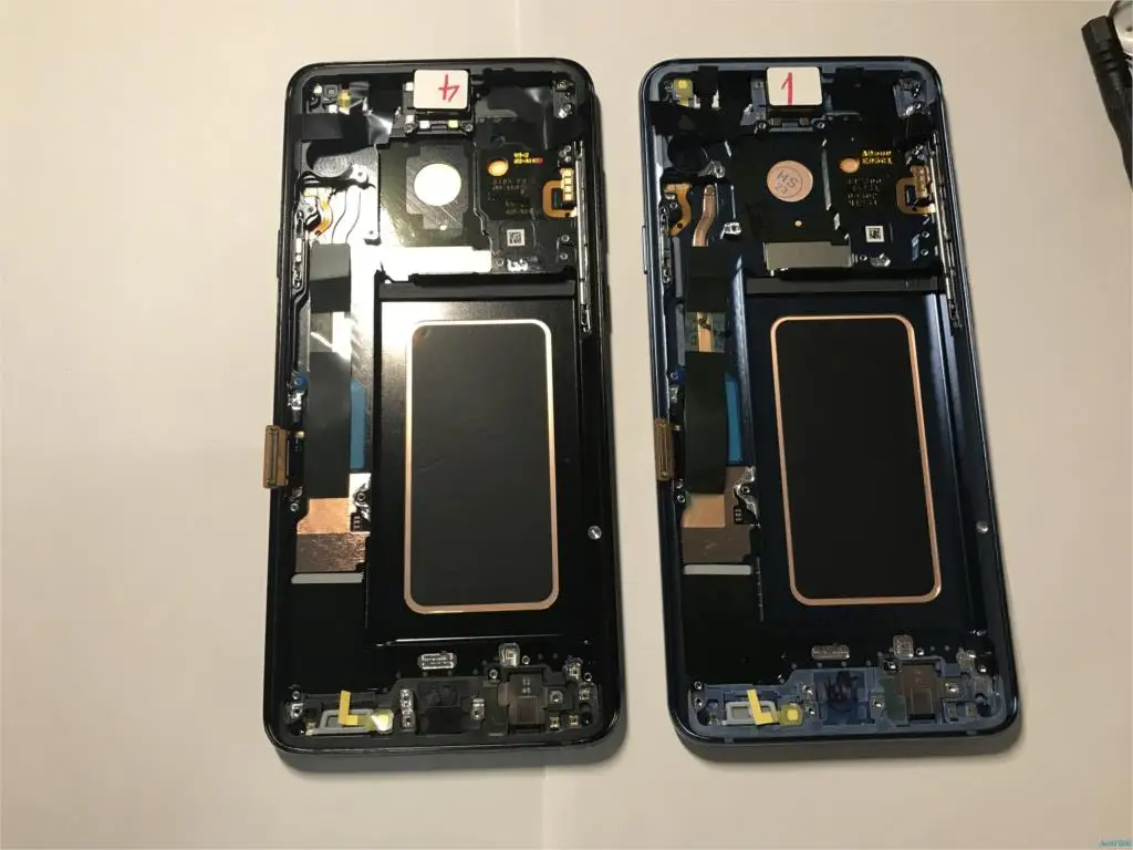 Сгорание в тени SAMSUNG Galaxy S9 LCD сенсорный экран дигитайзер + Plus G960F G965 с рамкой