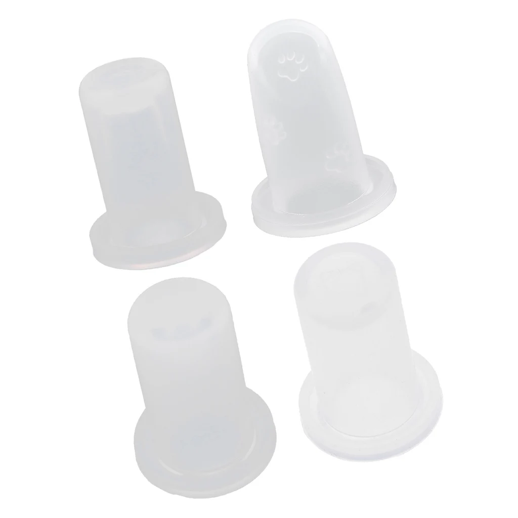 4 шт. Прозрачная силиконовая губная помада форма бальзам для губ инструмент