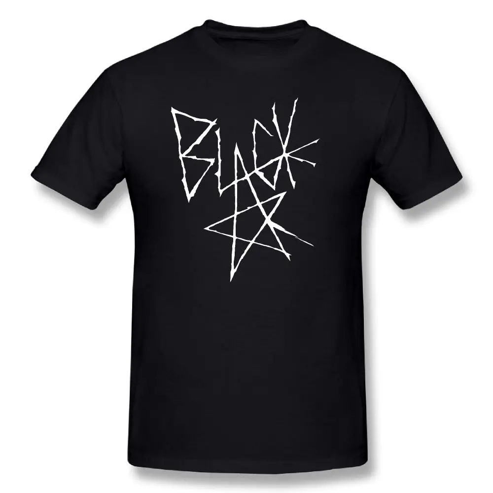 Черная футболка с надписью Soul eater-Black Star(белая), хлопковая Футболка большого размера,, базовая футболка - Цвет: black