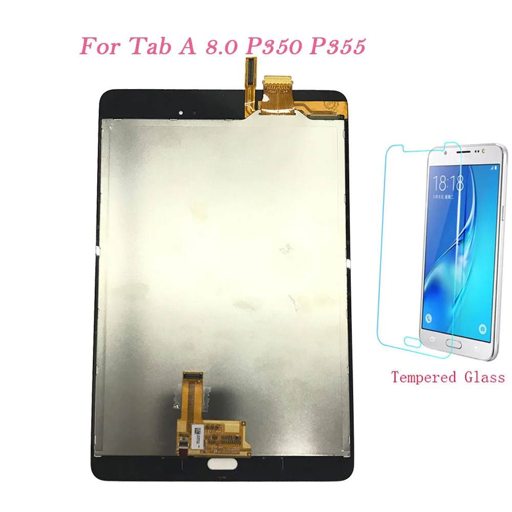 Планшет с ЖК-дисплеем для Samsung Galaxy Tab A 8 0 дюймов Φ P350 P355 ЖК-дисплей сенсорный экран
