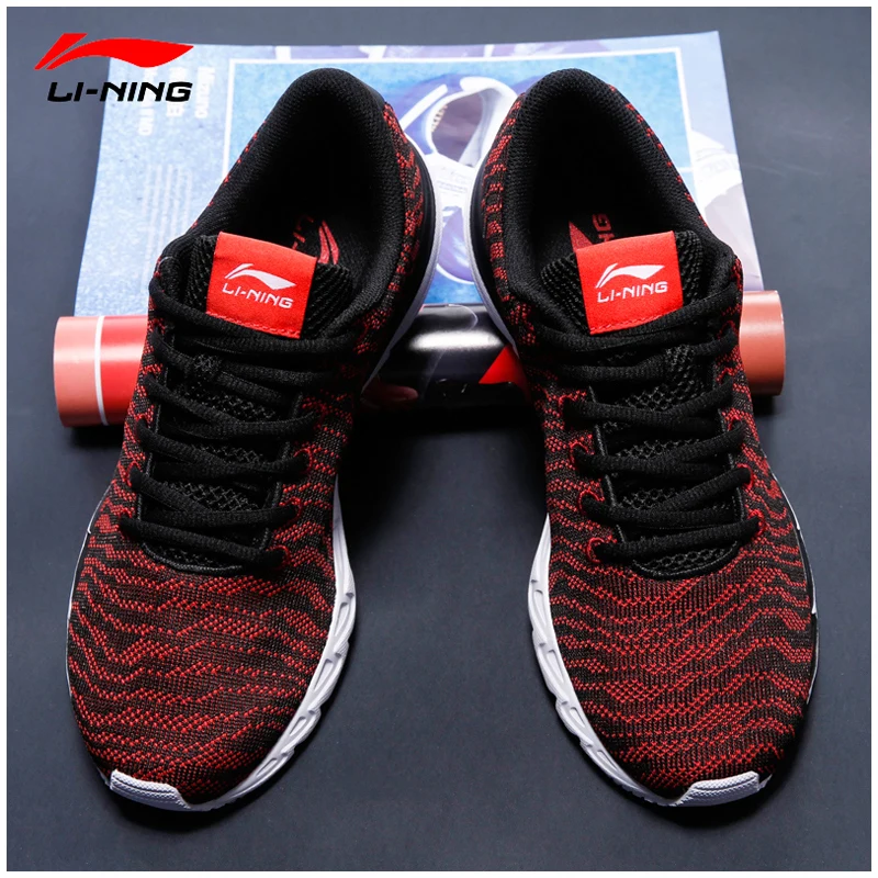 Li Ning Мужская обувь для бега 2018 яркий светильник дышащие Текстильные кроссовки