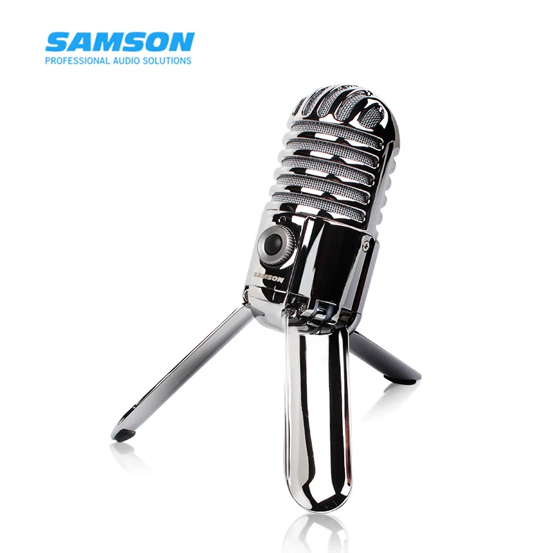 Samson Meteor Mic USB Студийный конденсаторный микрофон и наушники SR850 использование для компьютера домашняя студия или программное обеспечение распознавания голоса