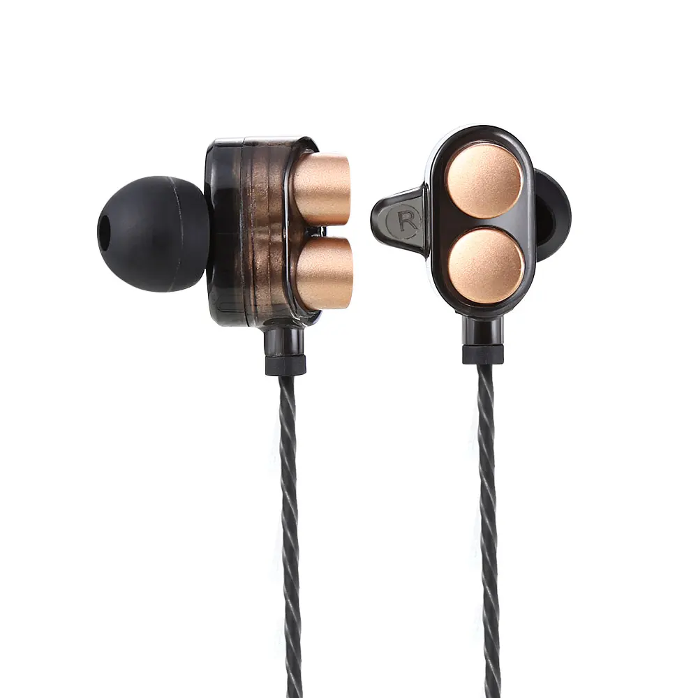 Jies X7 наушники вкладыши стерео Hi Fi двойная волторна глубокий бас С микрофоном