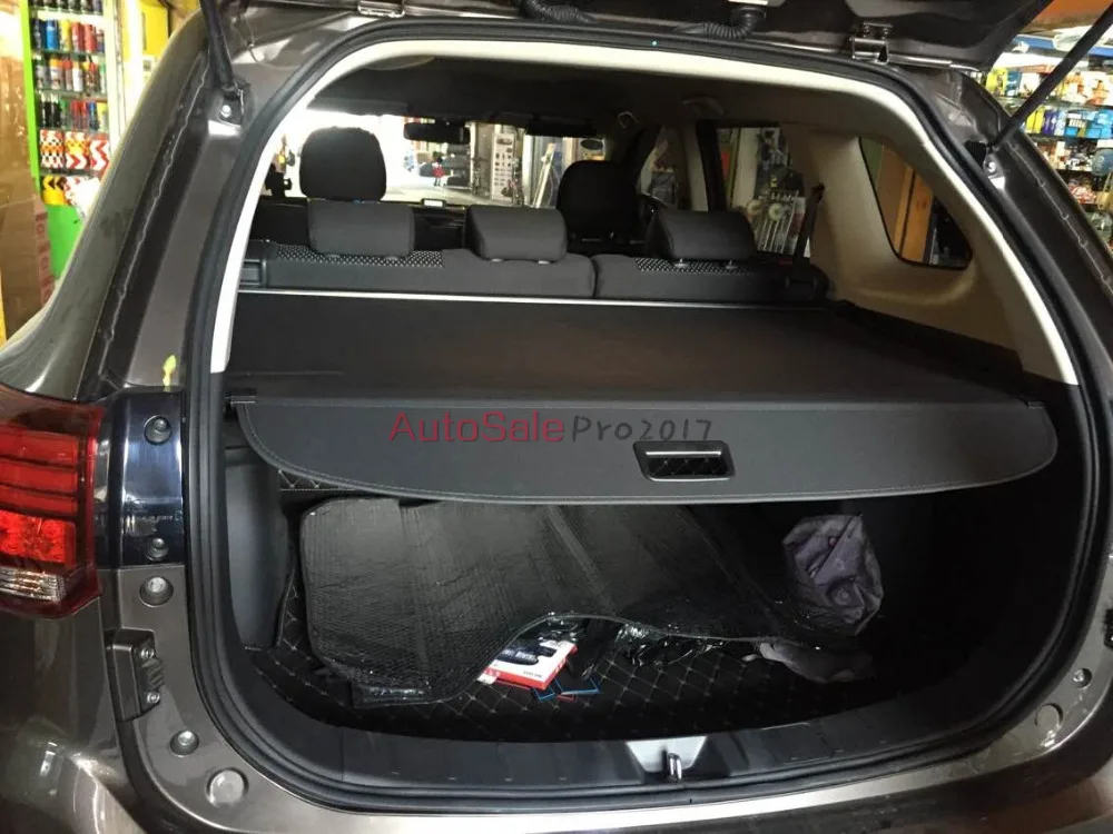 Aluminium alloy + Fabric Rear Trunk Security Shield Cargo Cover For Mitsubishi Outlander 2013 2014 2015 2016 | Автомобили и