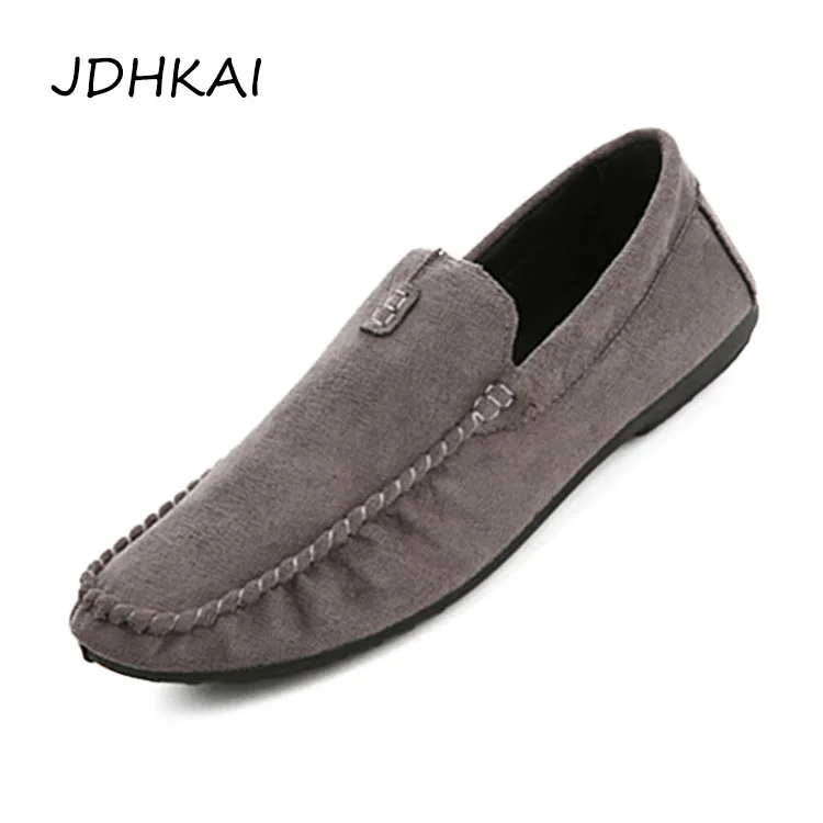 New Arrival Men Casual Shoes Fashion Solid Flock Low Price Mens High Quality Man Bean Slip On Flats Loafer 2019 Spring | Обувь