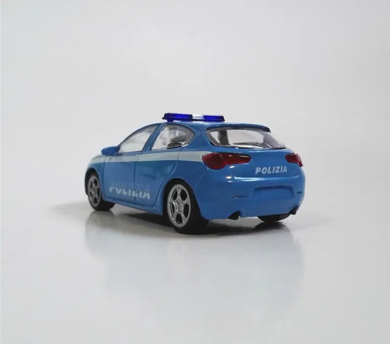 Модель автомобиля Alfa Romeo swat cop с высокой симуляцией 1:43 игрушечный автомобиль из
