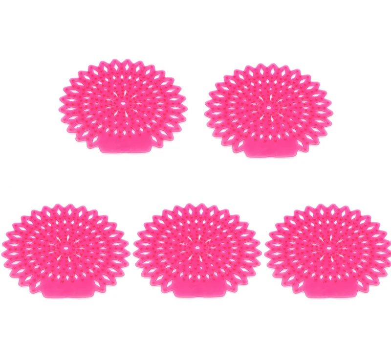Red 5 pieces Писсуар экраны Писсуар Дезодорант, от 1 до 10 шт, диаметр 6,", идеальный Писсуар для устранения запаха туалета и предотвращения засорения - Цвет: Red 5 pieces