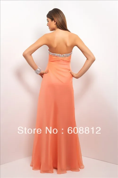 2015 New fashionFree Shipping Arrival FE5206 Sweetheart Hand Beaded Empire Chiffon Custom Made Couture Dress Prom Evening Dr | Свадьбы и