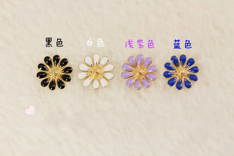 Новый 50 шт. капли масла Core цветок DIY Jewelry браслет Цепочки и ожерелья подвеска