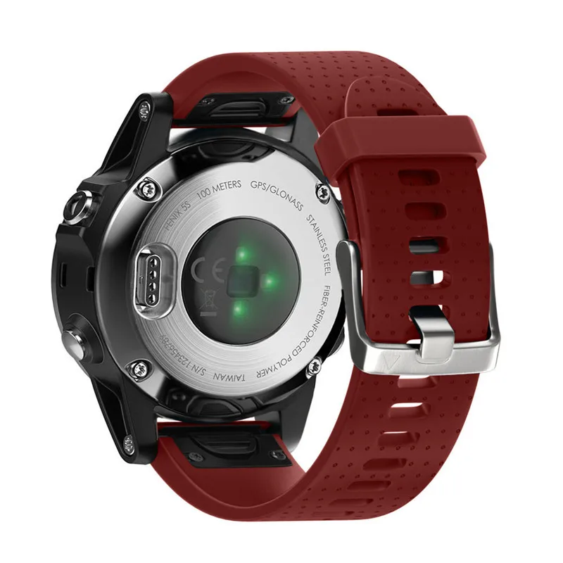20 мм силиконовые полосы для Quickfit Garmin Fenix 5S Смарт-часы Quick Release Easy Fit силиконовый сменный ремешок для часов
