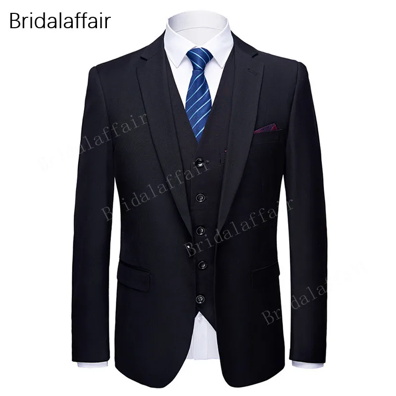 Слоновая кость Замечательные мужские костюмы Slim Fit последние формальные розовые мужские смокинги мужские s свадебные костюмы для выпускного вечера 3 шт рабочая одежда костюм(куртка+ брюки+ жилет - Цвет: Слоновая кость