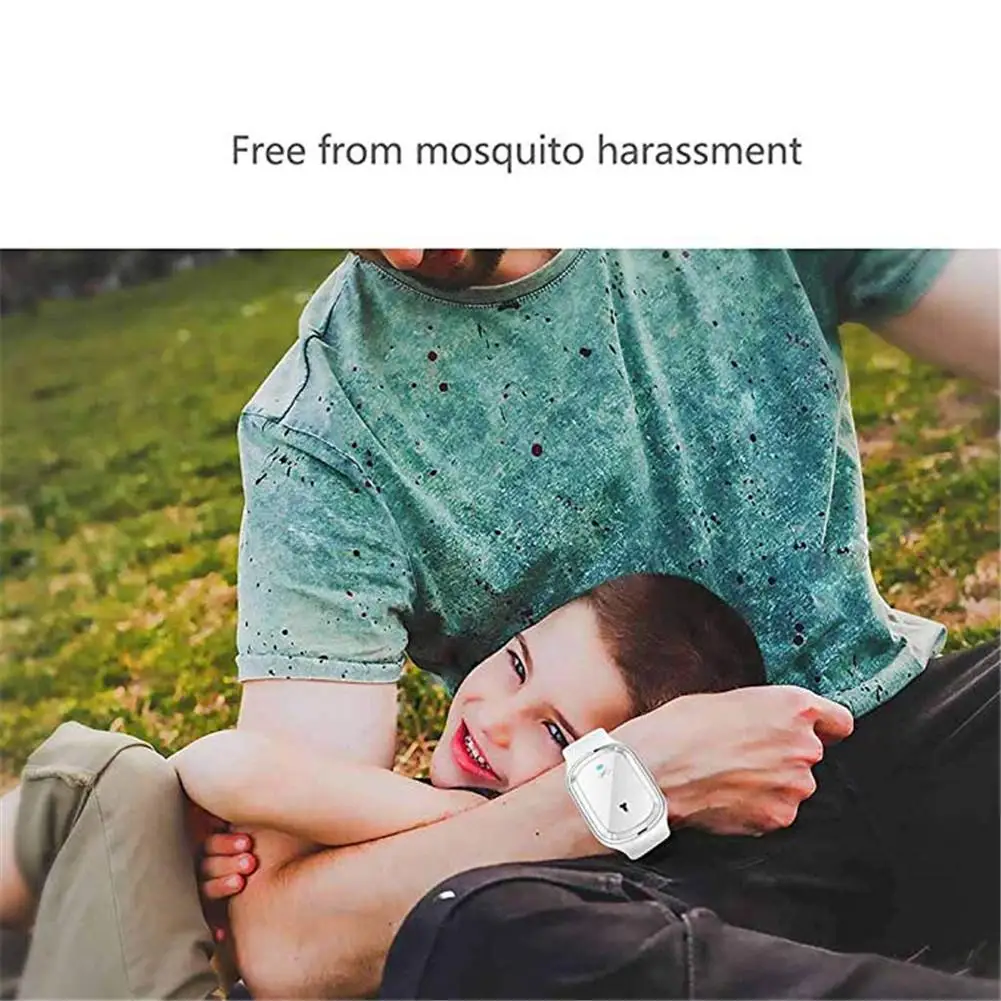 

Portable Ultrasonic Mosquito Pest Repellent Leather Bracelets Mosquito Repellent Wristband Garden Supply