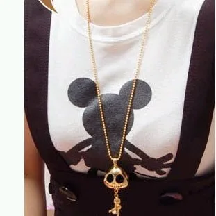 Free shipping Necklace fashion generous eyes UFO alien Skull 48 pcs/lot.free | Украшения и аксессуары