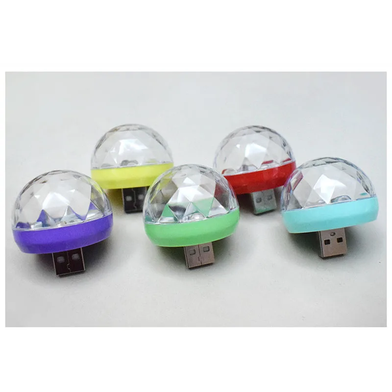 2 шт. мини USB сценический DJ светильник лампа диско шар стробоскоп Светодиодная для