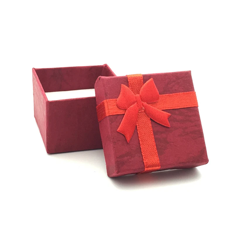 

Fashion 1PC High Quality Flower Bow Vintage Storage Box Bracelet Ring Paper Box Jewelry Accessories Packaging