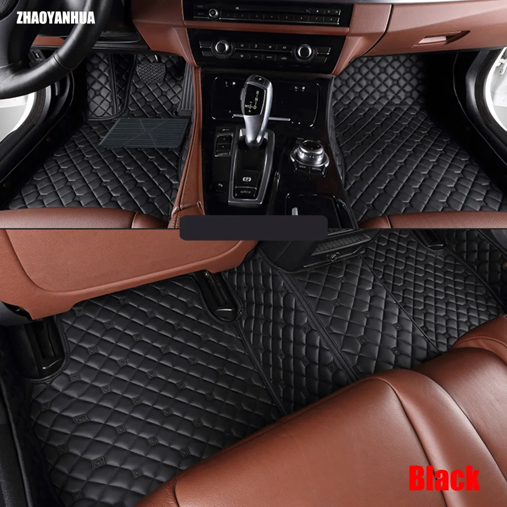 &quotZHAOYANHUA car floor mats for BMW 7 series E65 E66 F01 F02 G11 G12 730i 740i 750i 730d anti slip foot case rugs liners &quot |