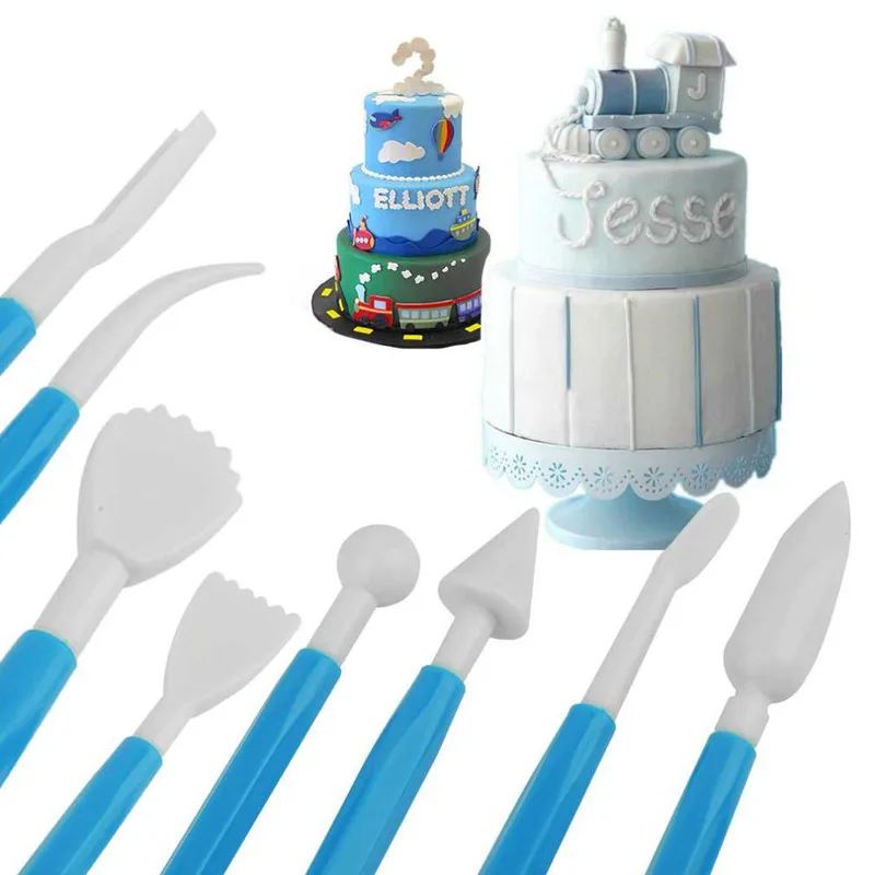 8 шт помадка пресс-формы трафареты для тортов Кондитерские инструменты