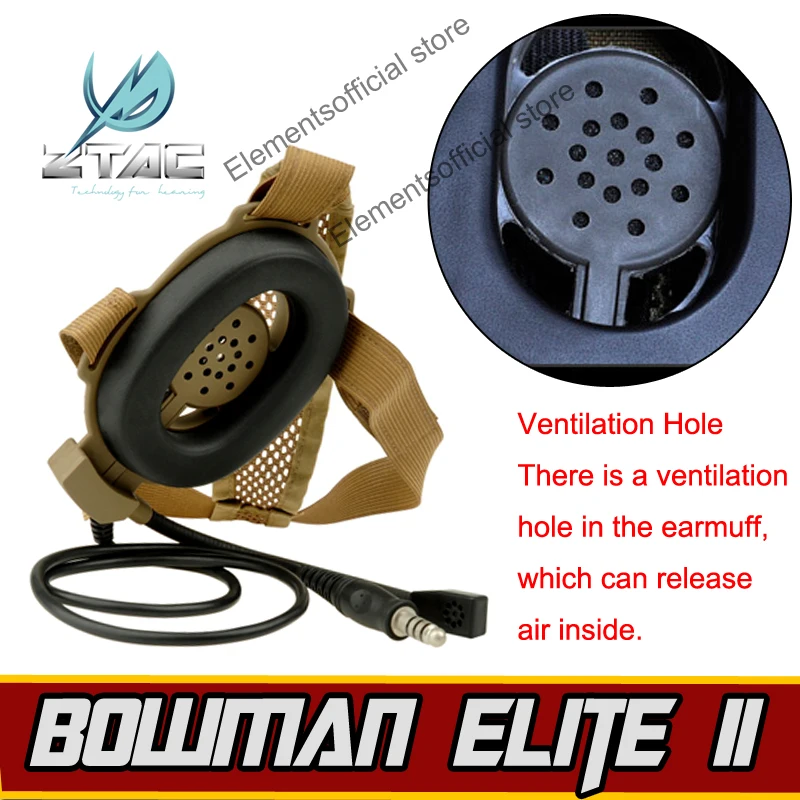 Аксессуары для наушников Softair аксессуары военных игр страйкбола Bowman Elite II Kenwood