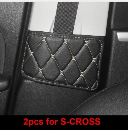 C 2 шт. для SUZUKI Vitara- S-CROSS Alivio ремень безопасности Пряжка защитная накладка B Колонка защитная накладка - Цвет: C
