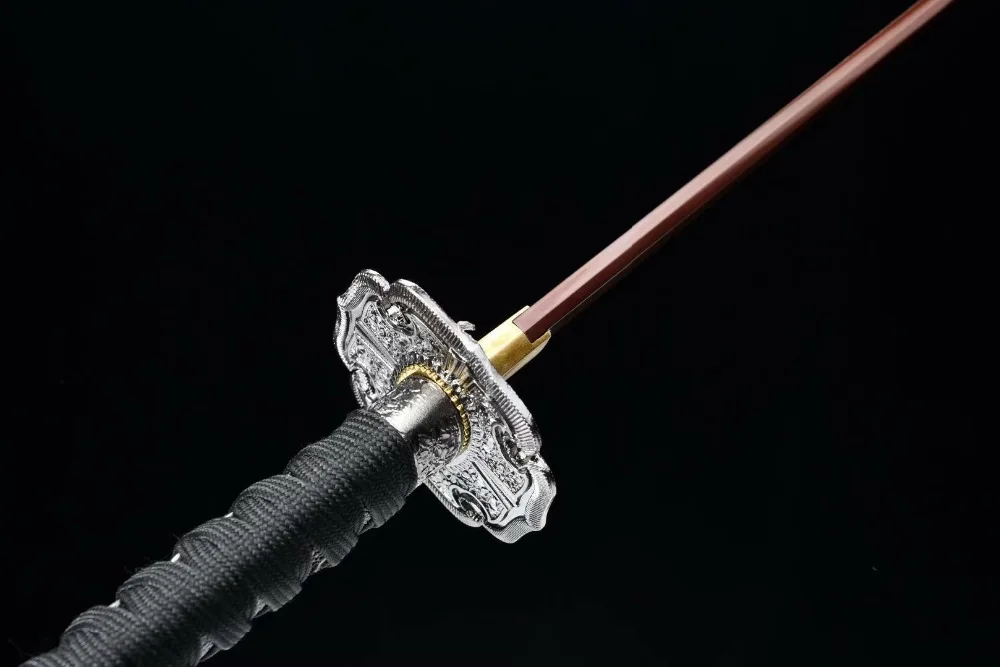 SEKIRO: Shadows Die Twice Wolf Cosplay Replica Sword mortal blade Japanese Game Katana Red High manganese Steel