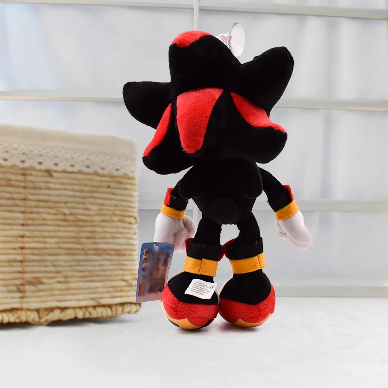 27 см черный плюшевый Соник игрушки мягкие куклы детские Peluche Игрушки подарок для детей Рождество