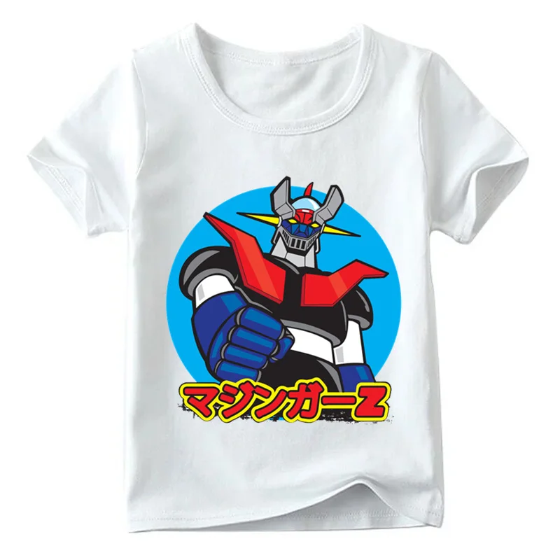 2019 Детская футболка Mazinger Z с японским комиксом и ретро принтом для мальчиков