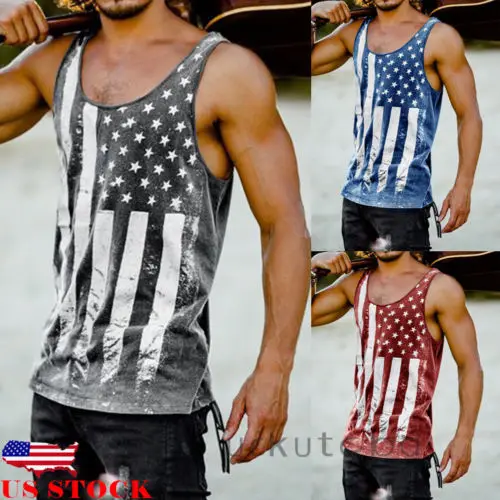 Майка мужская без рукавов топ для спортзала и бодибилдинга Повседневная рубашка