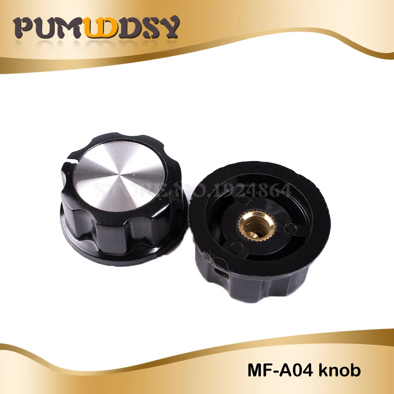 5 шт. шляпа MF-A04 потенциометра Ручка WH118 WX050 бакелитовая ручка медный сердечник внутреннее отверстие 6 мм