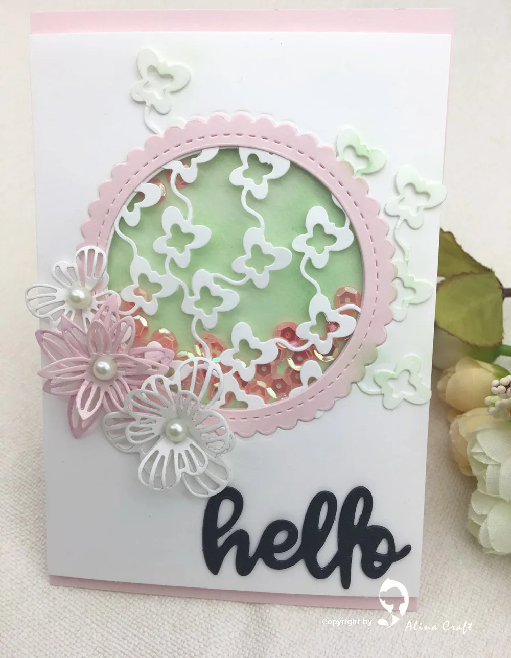 Металлические Вырубные штампы AlinaCraft вырезанная бабочка фоновая Обложка для