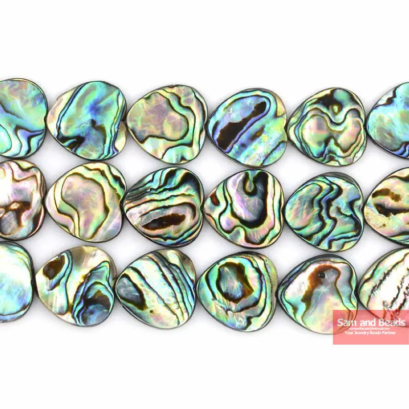 Высокое качество бисер в виде сердца абалона для изготовления ювелирных изделий