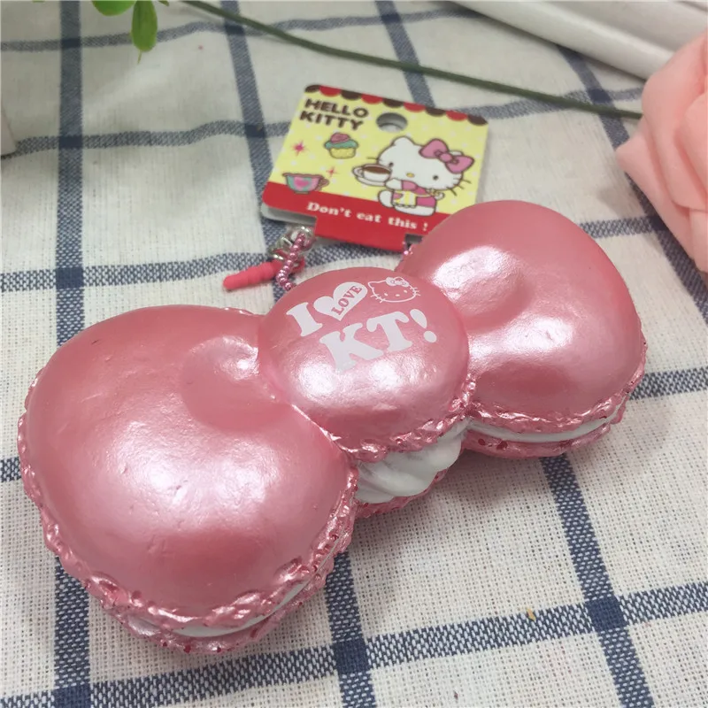 1 шт. милые игрушки с бантиком Hello Kitty Kuwaii Squishys для мобильных телефонов