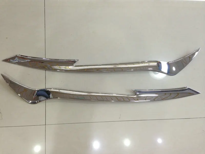 Chrome головной свет фар крышка век Накладка для 2013 2014 TOYOTA RAV4 RAV 4 высокого качества