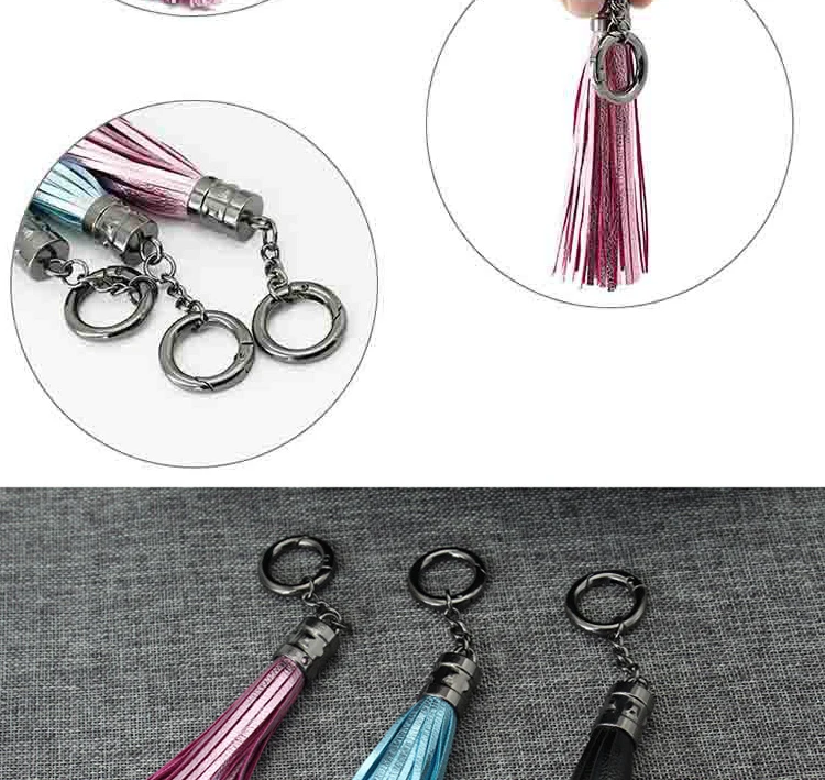 Модный брелок для ключей с кисточкой Micro USB кабель для Android для iPh 6 7 8 Быстрая зарядка и синхронизация данных кабель для huawei 2.0A