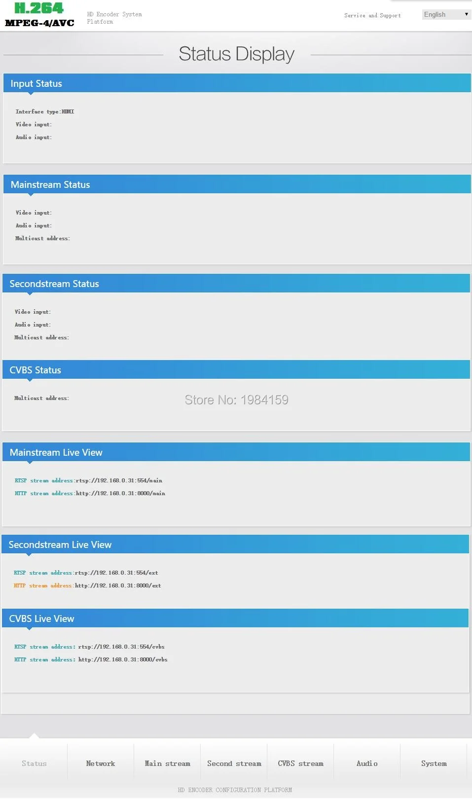 ESZYM CVBS Composite BNC Video Encoder support Youtube Facebook Twitch Ustream LiveStream Live streaming Broadcast via RTMP |
