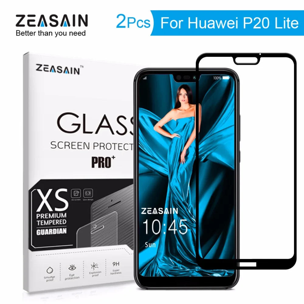 

2 шт./упаковка, закаленное стекло для Huawei P20 Lite P20Lite Huaweip20 Lite 9H
