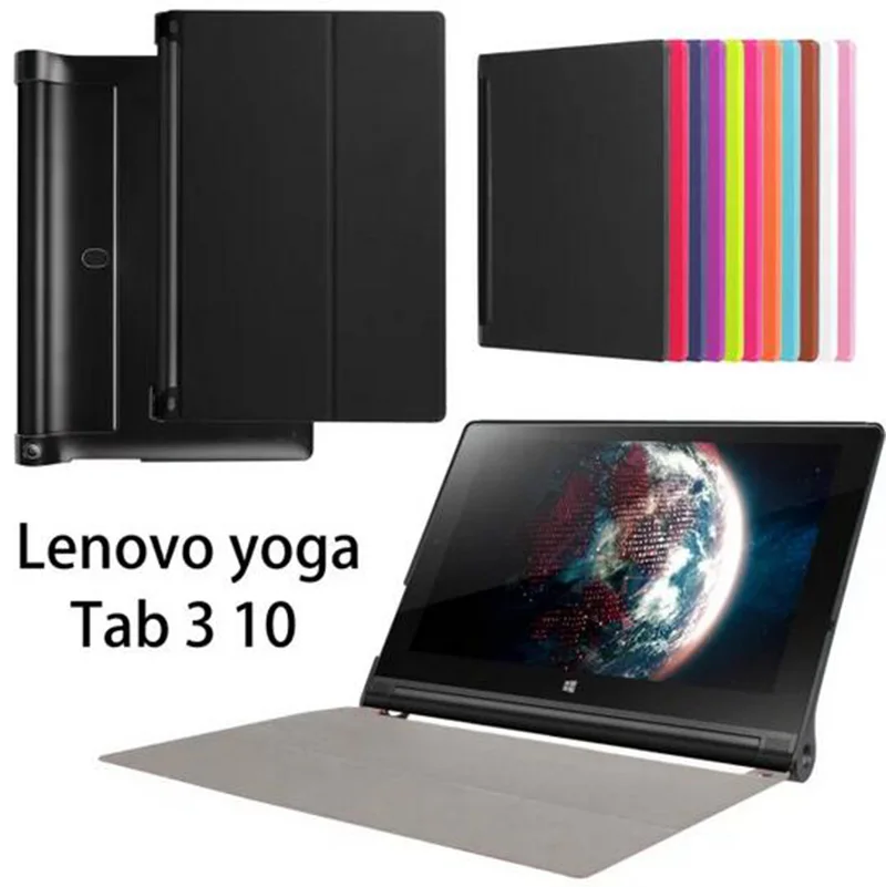 Enzi Ultra Slim Магнитный Кастер Кожа PU Смарт чехол для Lenovo Йога Планшеты TAB3 Tab 3 Pro 10X90 10.1