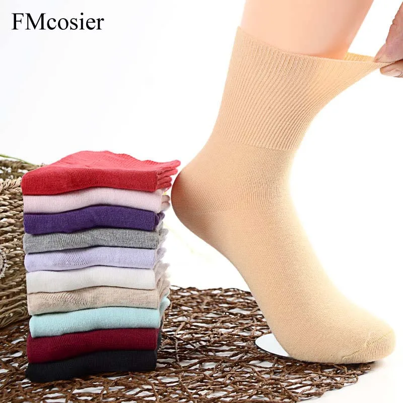 

6 Pair Autumn High Quality Funny Woman Cotton Black White Comfortable Breathable Chaussette Femme Sokken Relax Ankle Loose Socks