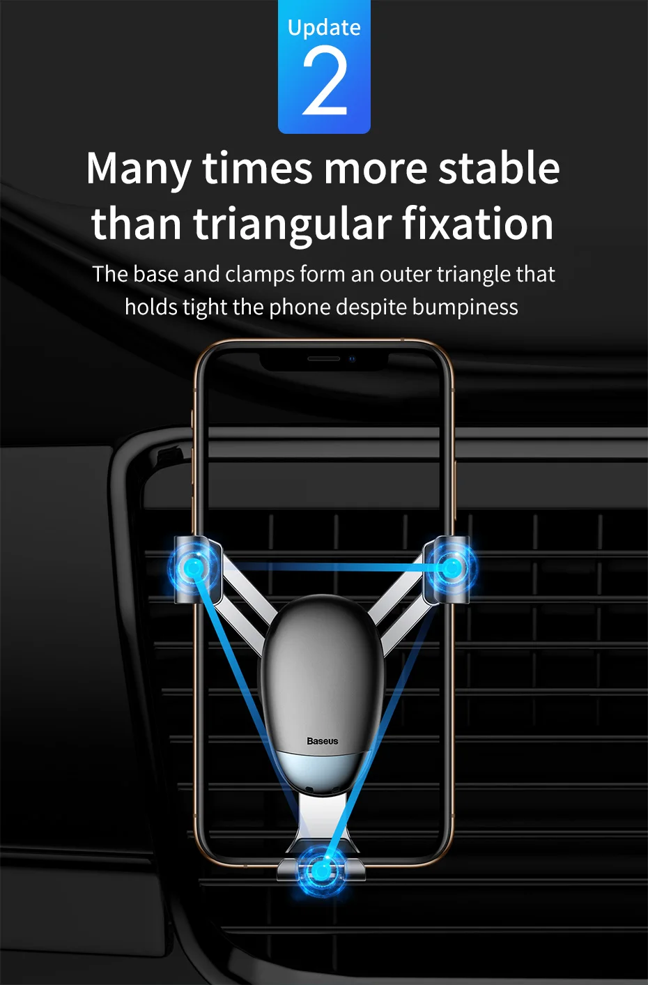 Baseus Автомобильный держатель для iPhone X XR Xs Max, держатель для мобильного телефона, автомобильный держатель для смартфона