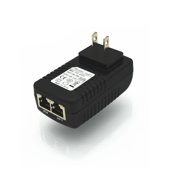 ENSTER настенная вилка POE инжектор с 48 в источник питания через Ethernet для Hikvision Dahua