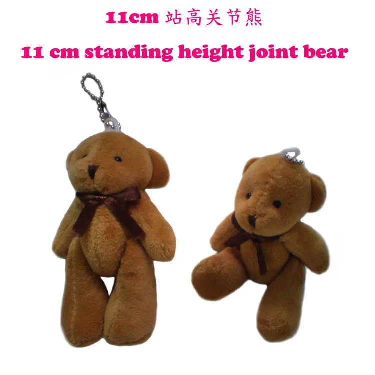 11 cm joint bear/tie/bear naked bear hot cartoon bouquet doll/handbags accessories super soft material|handbag evening|accessories ipadhandbag |