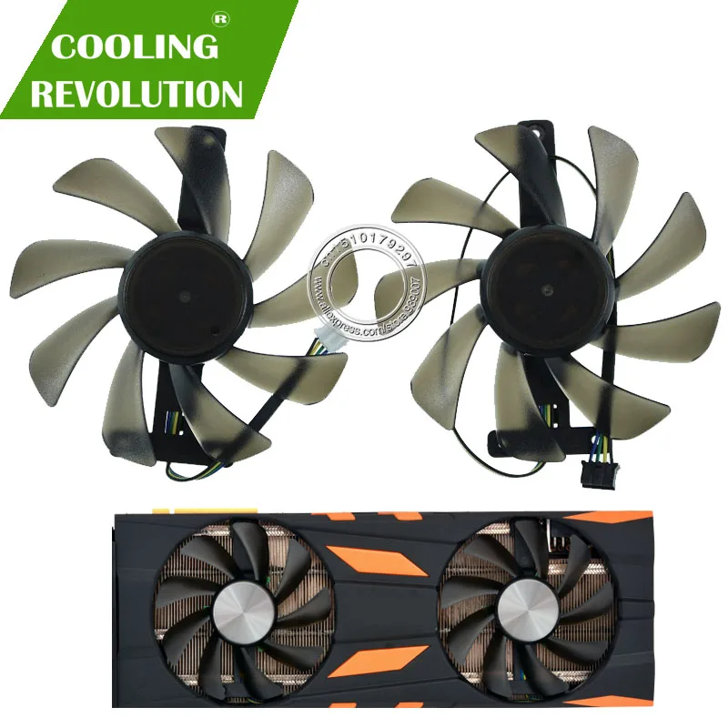 2 шт./компл. CF9015H12S Графика вентилятор для Inno3D GeForce RTX 2070 2080 2080TI|Кулеры и системы
