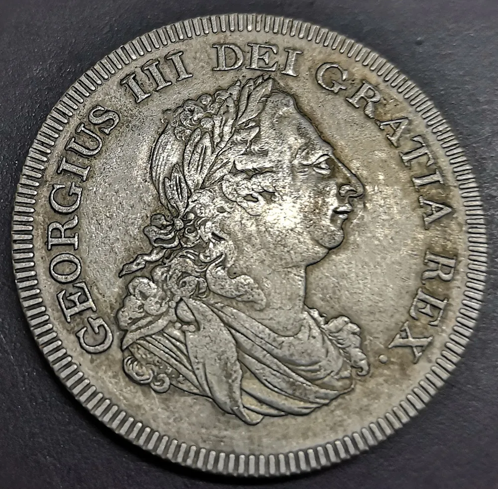 1804 Ireland 6 Shillings-Geroge III посеребренный жетон 41 мм