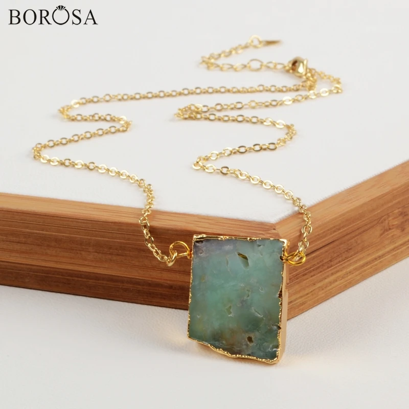 Ожерелье с кулоном BOROSA уникальное ожерелье в форме многоугольника из