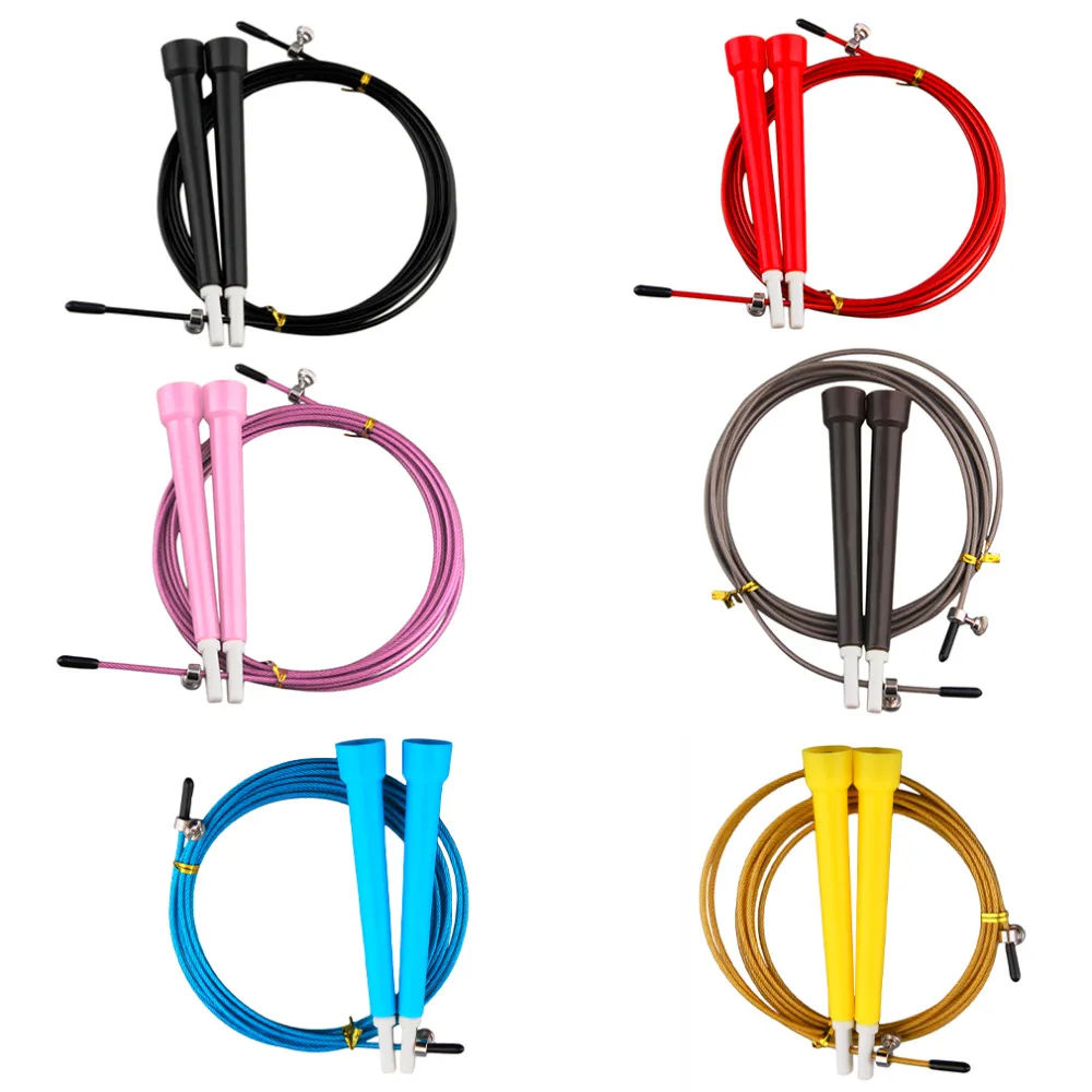 Cable Steel Jump Skipping Jumping Speed Fitness Rope Cross Fit MMA Boxing | Спорт и развлечения