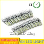 6 шт. высокой мощности 360 градусов СИД 24pcs smd 3014 g4 светодиодные лампы DC12V led g4 3 Вт теплый белый силиконовый корпус возможность замены галлогеновой лампой