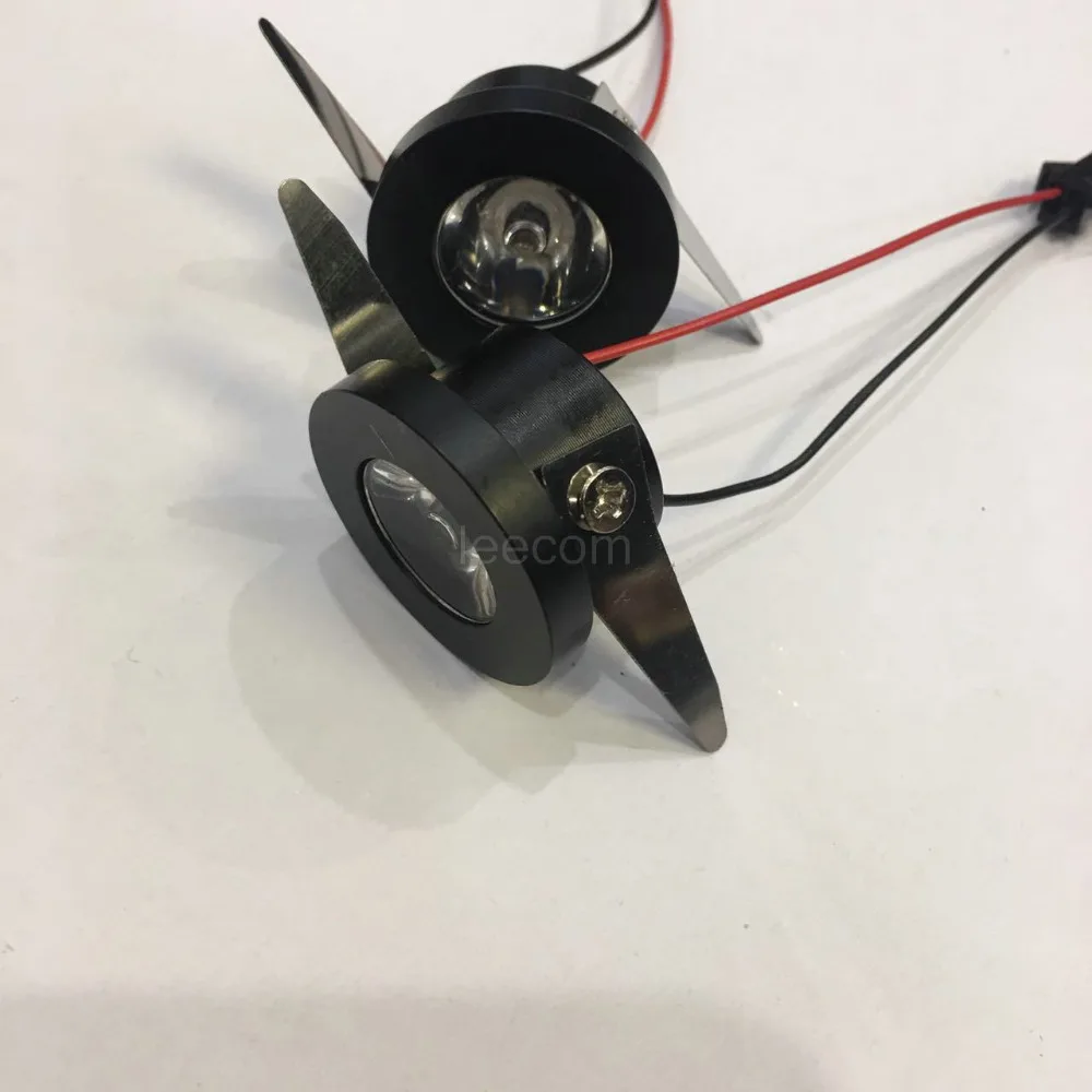 Черный светодиодный потолочный светильник Cob с теплым белым светом 20 шт./лот 1 Вт