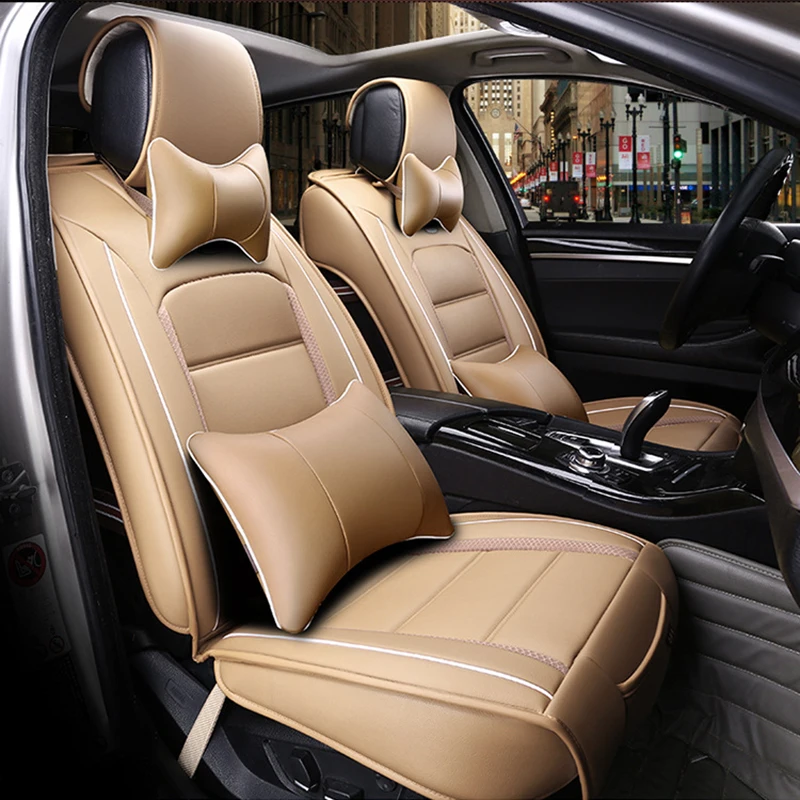 

( Front + Rear ) Special Leather car seat covers For Hyundai solaris ix35 i30 ix25 Elantra accent tucson Sonata auto accessories