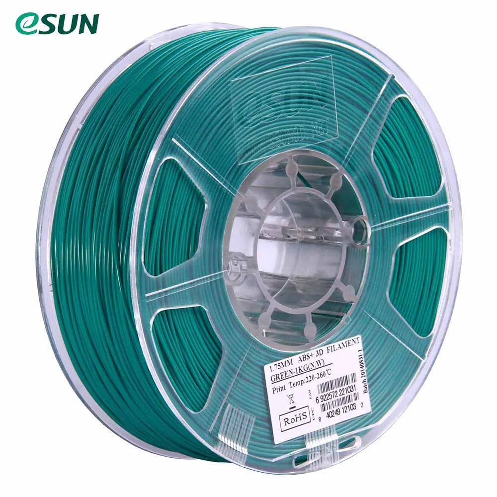 ESUN ABS+ 1,75 мм ABS 3d принтер нить 1 кг катушка 2.2lbs расходные материалы материал заправки 3d принтер материал нити
