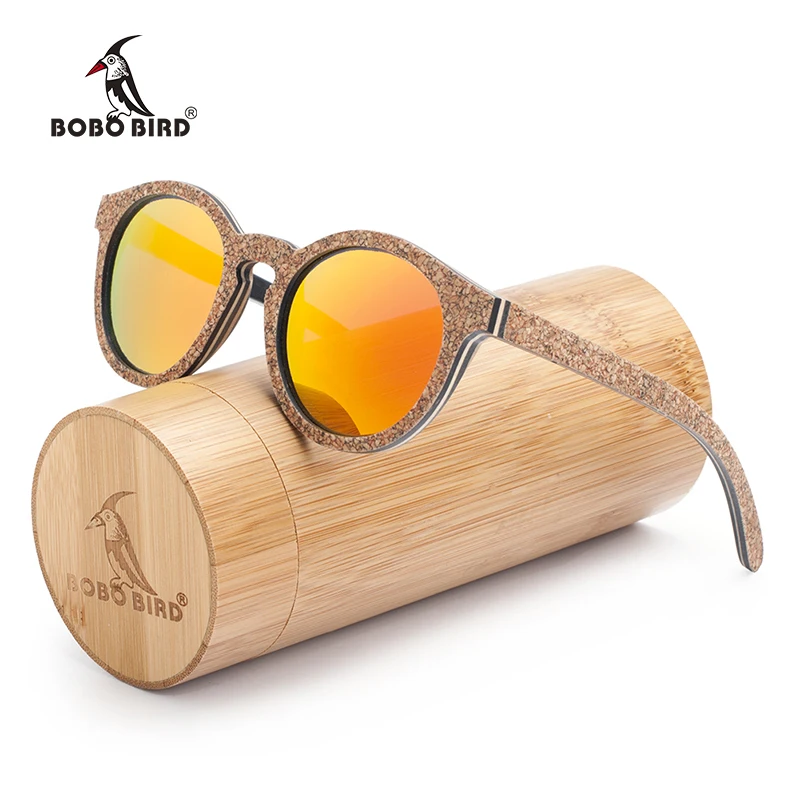 BOBO BIRD New Original Wood Sunglasses Women Handwork Retro Wooden Sun Glasses okulary Oculos for Drop ship AG019