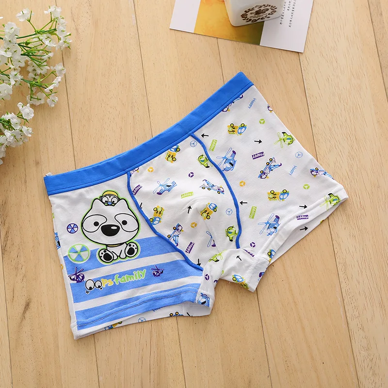 5 шт./лот нижнее белье для мальчиков мультфильм Щенок pattern трусики подходит от 1 до
